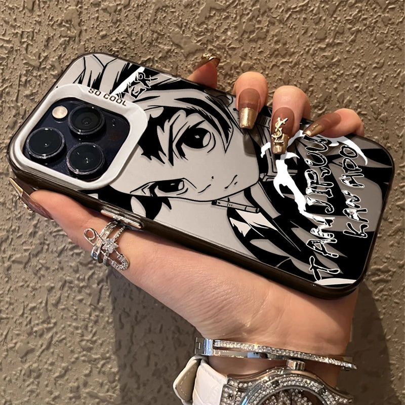 Demon Slayer Matte Shockproof Case – Anime iPhone 7–16 Pro Max SE XR XS