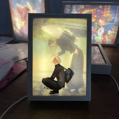 Anime Jujutsu Kaisen LED Photo Frame Light Box – Decorative Night Light & Wall Art