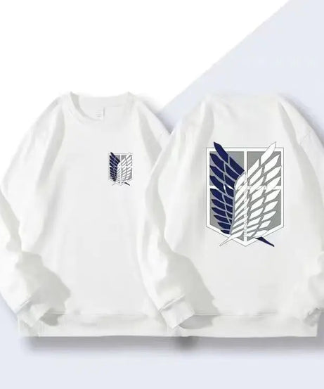 Attack on Titan animation peripheral kawaii new survey corps wings of freedom loose round neck clothes sweatshirt jacket gift