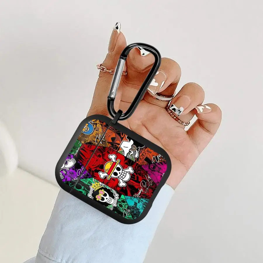 Anime OneS P-ieceS Earphone Cases Cover Case For Airpods 3 4 1 Pro Pro3 2 Pro2