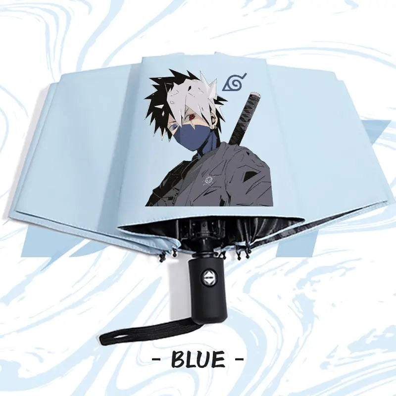Naruto anime peripheral automatic umbrella Naruto Namikaze Minato Uchiha Itachi Kakashi Haruno Sakura sunshade umbrella gift