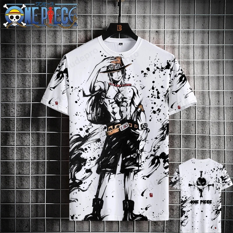 Luffy One Piece 3D Printed T-Shirt – Unisex Summer Anime Tee