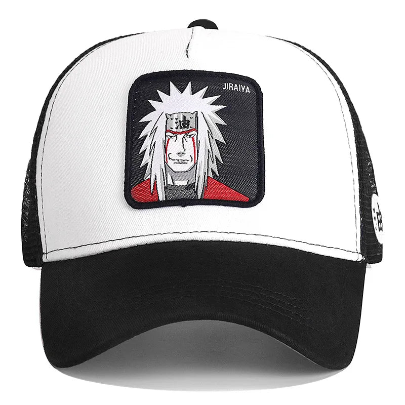 New Naruto Uchiha Summer Travel Peaked Men's Embroidery Hip-Hop Style Sun Visor Adjustable Trucker Mesh Cap Festive Gift