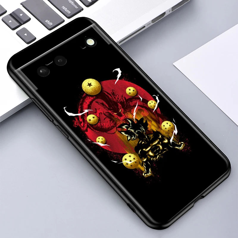 Dragon Ball Z Shockproof Silicone Case – Google Pixel 4 to 9 Series