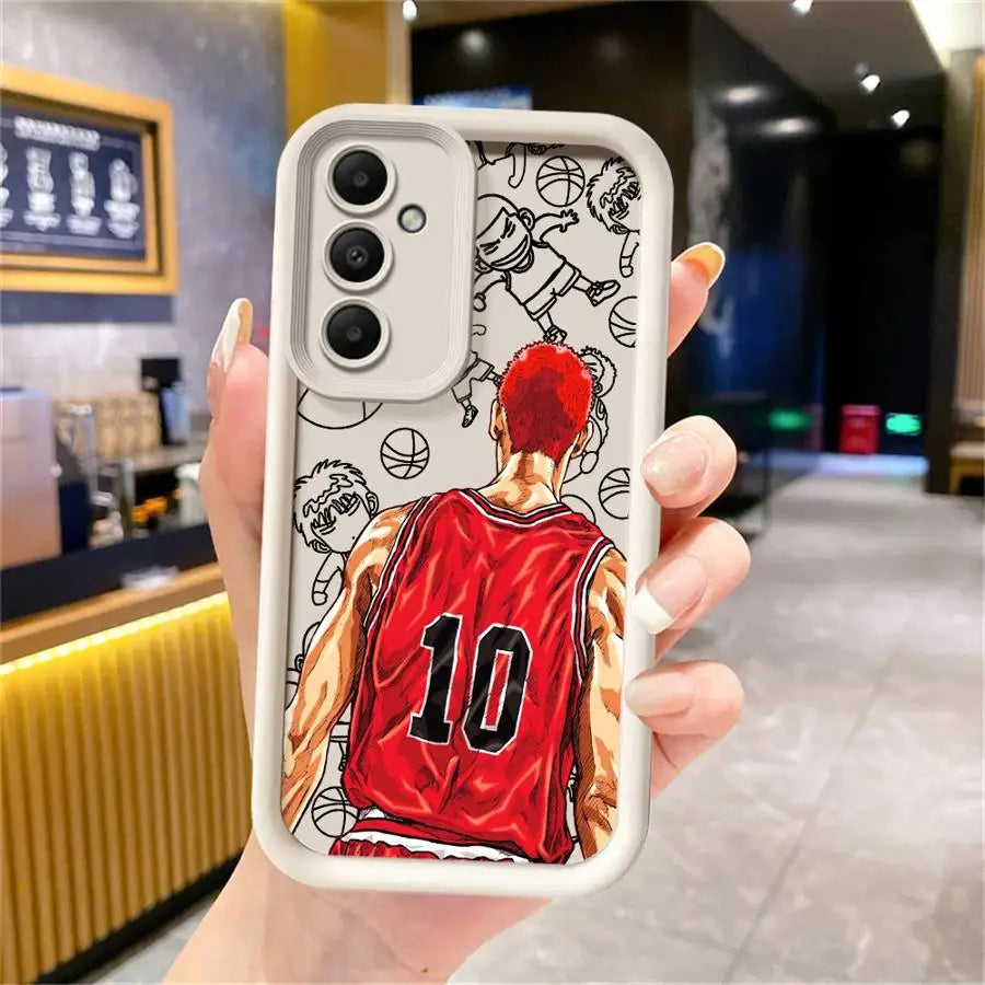Slam Dunk Anime Phone Case – Soft Cover for Samsung Galaxy A15–A55 (4G/5G)