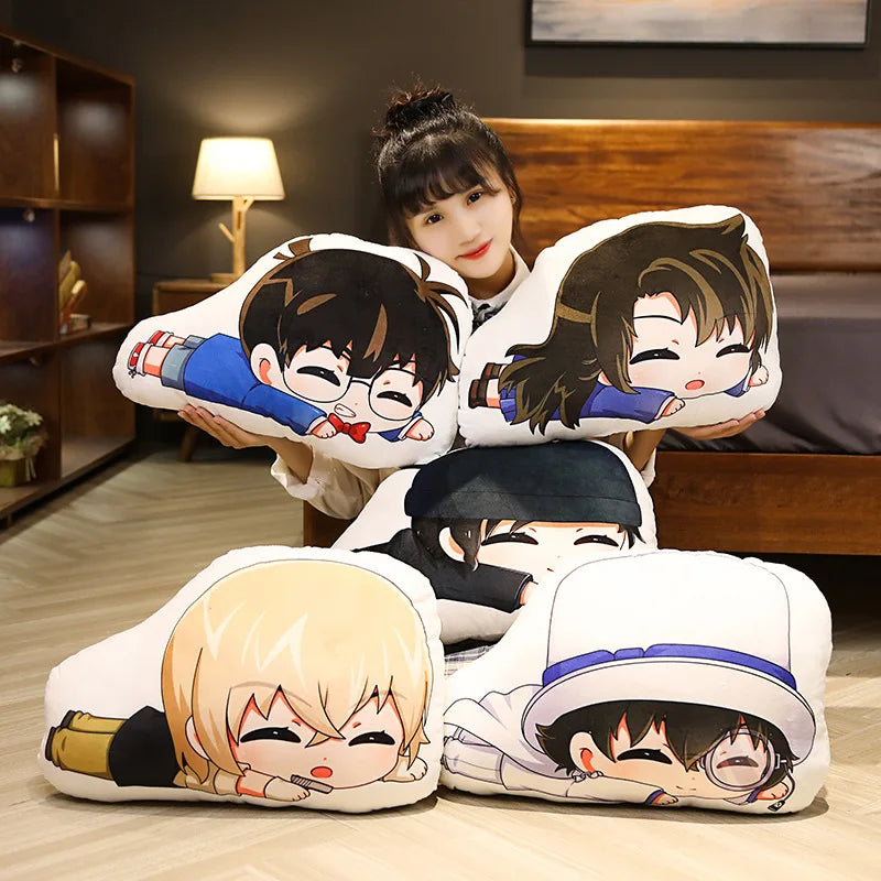 35cm Detective Conan, Kudo Shinichi, Mouri Ran, Kid The Phantom Thief Keychain Pendant, Anime Pillow Related Peripheral Products