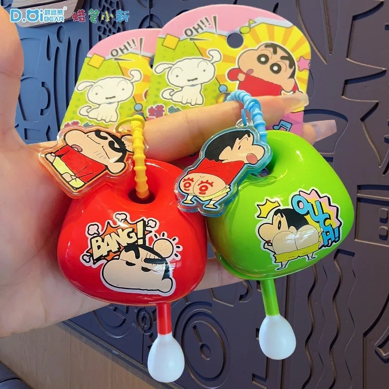 Crayon Shin-chan Keychain Anime Doll Pendant Keyrings for Men Women Phone Bag Hanging Jewelry Decoration Car Key Ring