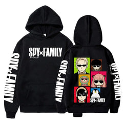 Spy x Family Anya Forger Printed Oversized Hoodie – Classic Harajuku Streetwear Sweatshirt