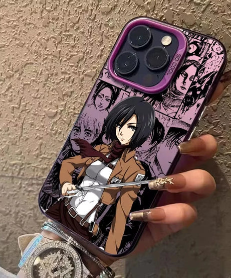 Hot Anime J-Jaegers M-Mikasas Phone Case For Samsung Galaxy A14 A15 5G S21 S22 S23 S24 5G FE Plus Ultra A25 A35 A52 A53 A54 A55