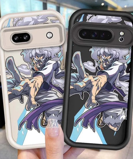 Anime Zoro One Piece Luffy Art Phone Case For Google Pixel 9 8A 8 7 7A Pro XL 5G Eye Ladder Soft TPU Shockproof Cover