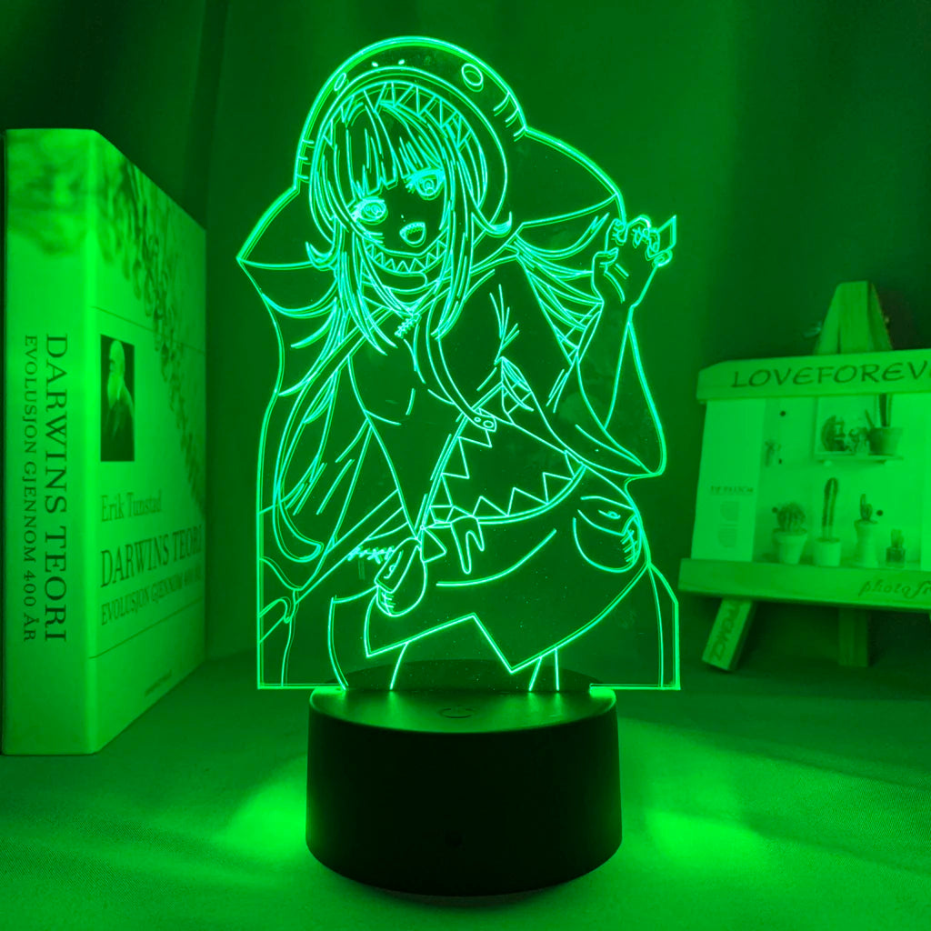 Newly Genshin Impact Night Light Yae Miko Game Figures Acrylic Stand Model 3D Table Lamp Kids Git Acrylic Bedside lamp