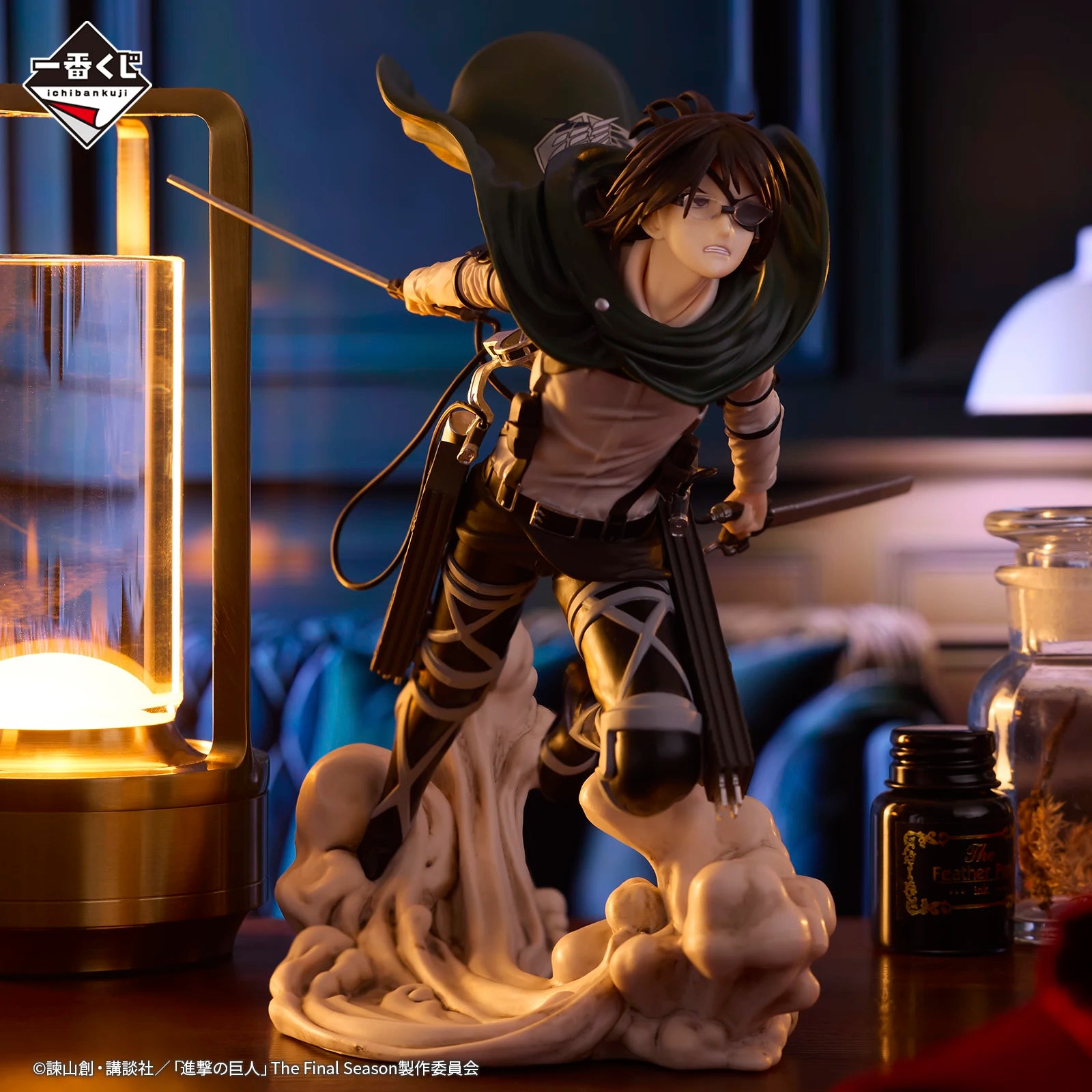 Attack on Titan Rumbling Ichiban KUJI Levi Hange Zoe Eren Mikasa Armin PVC Anime Action Figures Model Toys