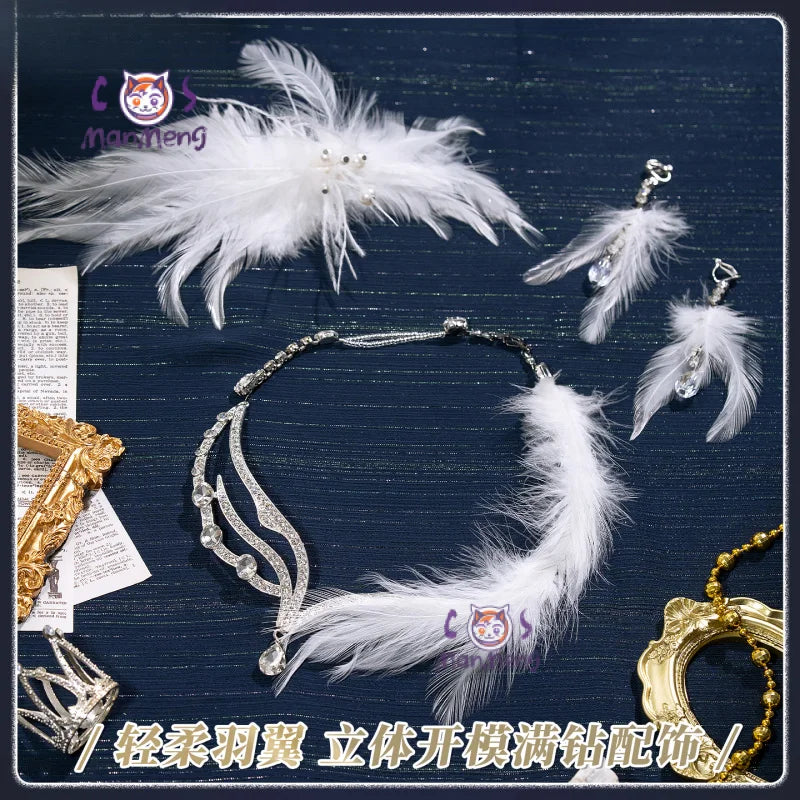 Game Love and Deepspace Heroine MC Xavier Anime Cosplay New Women wedding dress uniform Zayne Rafayel Sylus Halloween Party suit