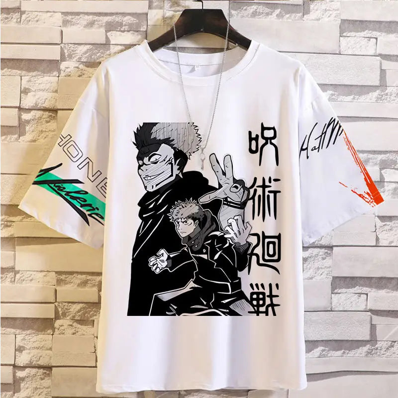 Anime Summer Jujutsu Kaisen T-Shirt Gojo Satoru Clothes Men and Women Fashion T Shirts Short Sleeves Casual Tops birthday gifts