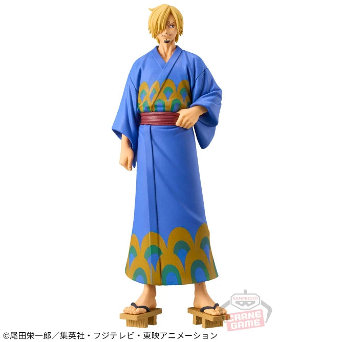 DXF THE GRANDLINE SERIES One Piece Wano Country Monkey D. Luffy Roronoa Zoro Sanji Bathrobe Ver. Anime Action Figures