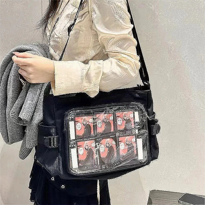 New Style Transparent Postcard Display Shoulder Women Badge DIY Decoration Crossbody Bag Anime Expo Class Tote Itabag