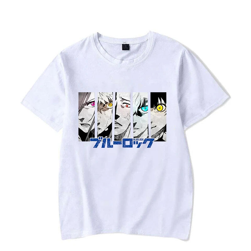 New Anime BLUE LOCK Printing T Shirt Fashion Men/Women Tops Tees Summer Cool Loose Short Sleeve