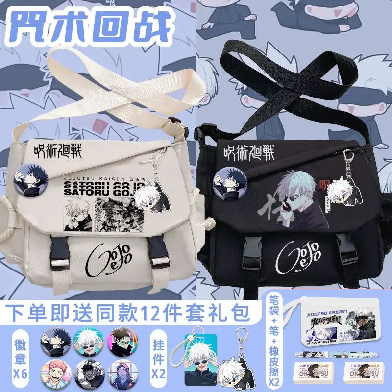 Jujutsu Kaisen Shoulder Bag – Cute Anime Messenger Bag for Students & Fans