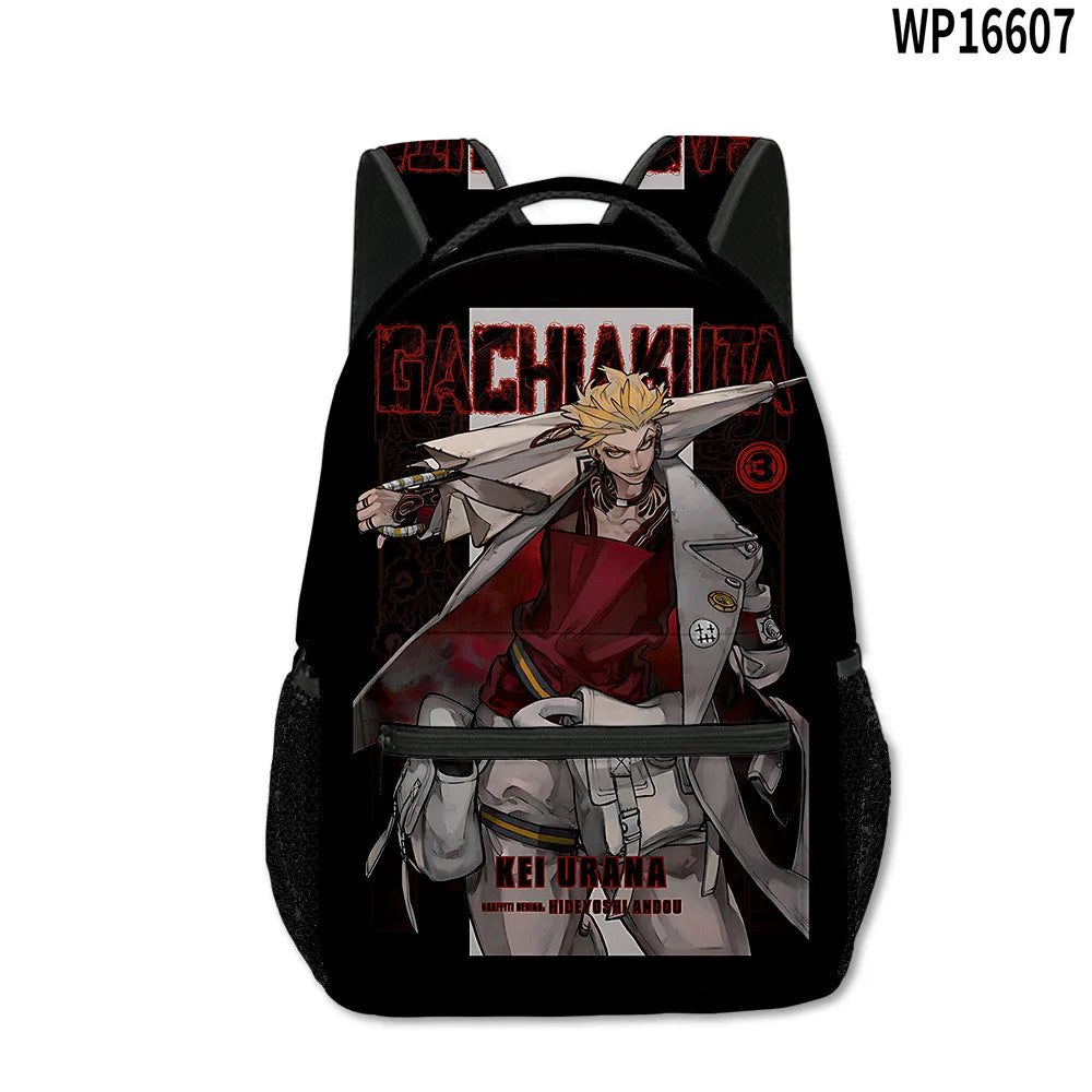 Trendy Popular Novelty Gachiakuta student Bookbag Notebook Backpacks 3D Print Oxford Waterproof Boys/Girls Travel Backpacks