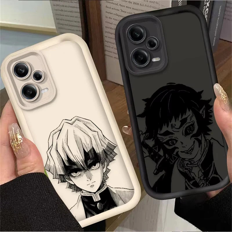 Anime A-Agatsuma Z-Zenitsu Phone Case For Redmi Note 13 12 Pro Plus 5G 13 12 Pro 4G 5G 11 10 Pro 12S 11S 10S Redmi 13C 12 Cover