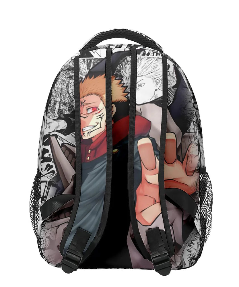 Boy Anime Printed Jujutsu Kaisen Gojo Satoru Backpack Large Capacity Drawstring Bag Student School Bag Travel