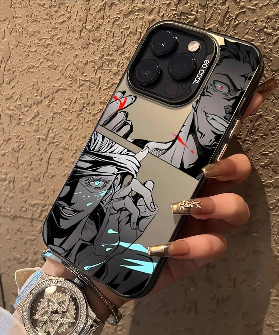 Hot Anime J-Jujutsu Kaisen Gojo Phone Case For iPhone 16e 16 Pro Max 15 14 Plus 13 12 Mini 11 Pro Shockproof Silicone Back Cover