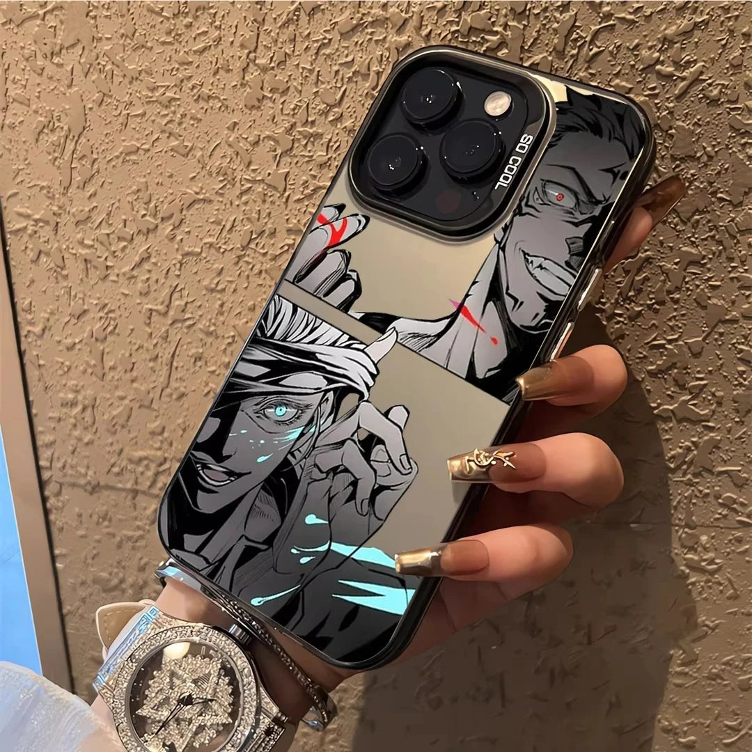 Hot Anime J-Jujutsu Kaisen Gojo Phone Case For iPhone 16e 16 Pro Max 15 14 Plus 13 12 Mini 11 Pro Shockproof Silicone Back Cover