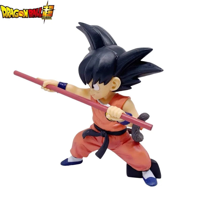 Anime Dragon Ball Figure Childhood Son Goku Action Figure PVC Model Toy Statue Doll Collection Desktop Decoration Kids Gift 14cm