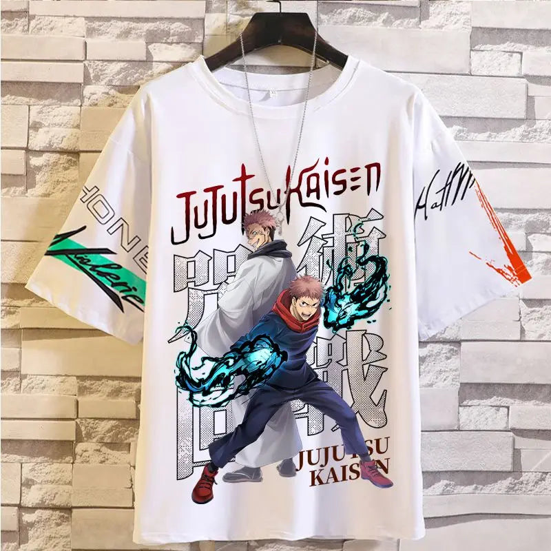 Anime Summer Jujutsu Kaisen T-Shirt Gojo Satoru Clothes Men and Women Fashion T Shirts Short Sleeves Casual Tops birthday gifts