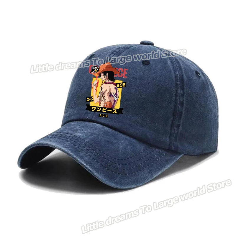 One Piece Baseball Cap Men Anime Printed Snapback Hat Adult Women Summer Sunshade Caps Unisex Hip Hop Casual Adjustable Hat Gift