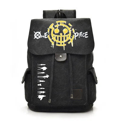 One Piece Anime Backpack Cosplay Luffy Unisex Students School Bag Large Capacity Bookbag Laptop Travel Rucksack Outdoor Bag