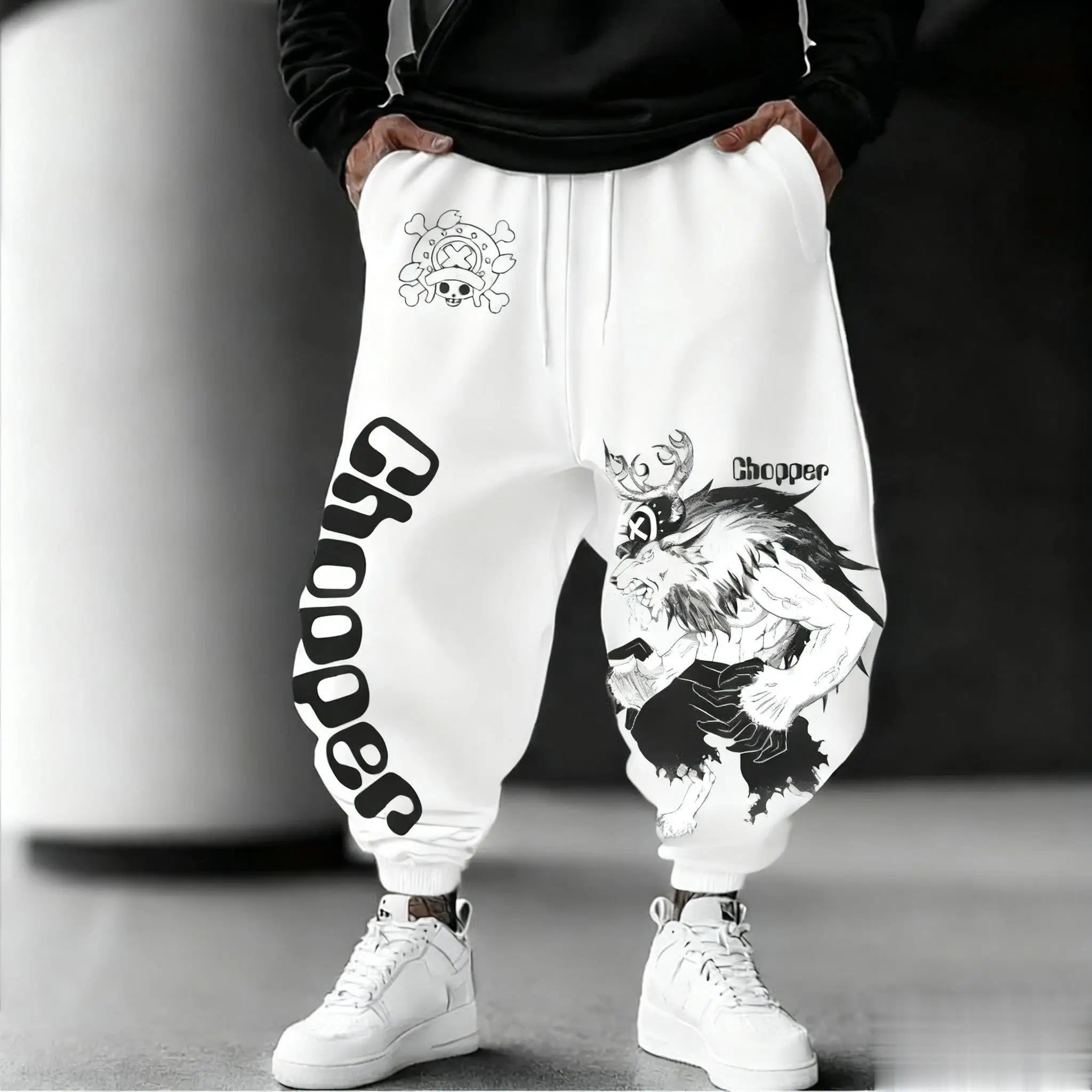 One Piece Tony Chopper Sweatpants Men's Sports Pants Joggers Casual Anime Print Streetwear Hip Hop Trousers New Autumn Winter