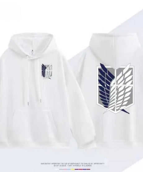 Attack on Titan animation peripheral kawaii new survey corps wings of freedom loose round neck clothes sweatshirt jacket gift