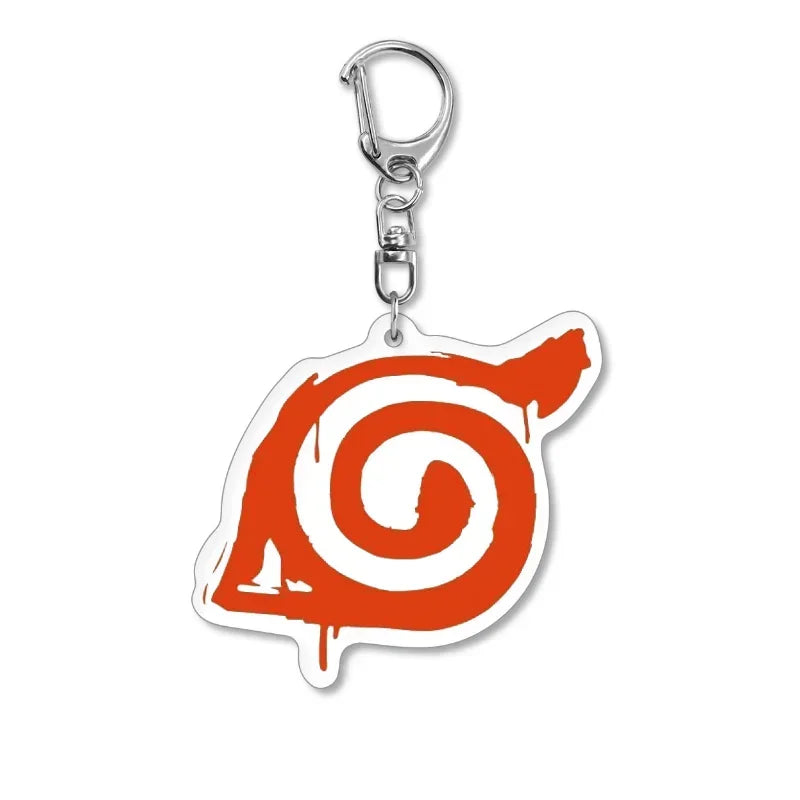 Naruto Keychain Key Accessories Acrylic Key Holder Kakashi Key Chain Ring Jewelry Bag Pendant for Girl Trinket Gift New