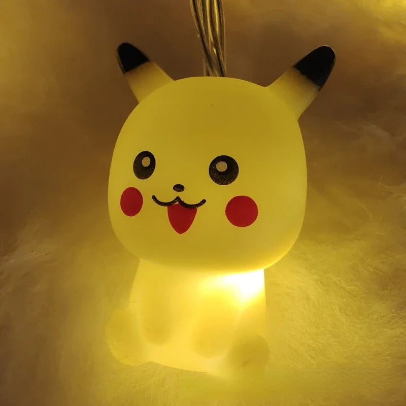 Pikachu LED Night Light – Cute Anime Pendant for Holiday Decor