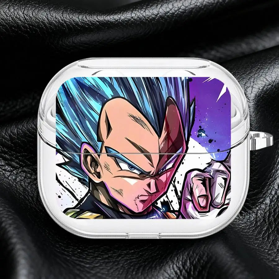 Clear Earphone Cases Cover With Hook Case For Samsung Galaxy Buds 3Pro 4Pro Live 3 FE 2Pro 2 4 Pro Master Roshi V-Vegeta