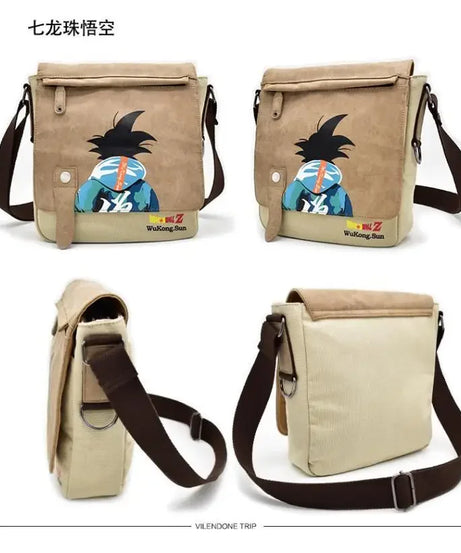 Goku Dragon Ball Messenger Bag – Trendy Canvas Shoulder Bag