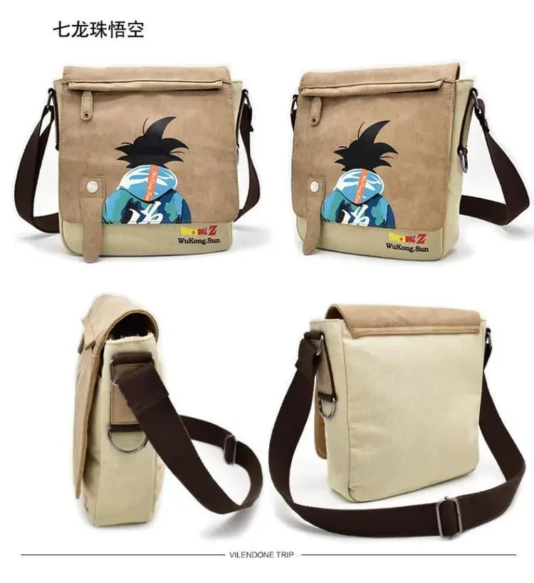 Goku Dragon Ball Messenger Bag – Trendy Canvas Shoulder Bag