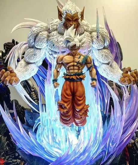 31cm Dragon Ball Great Ape King Son Goku Ultra Huge And Domineering Action Figurine Statue Model Game Combat Posture Ornament