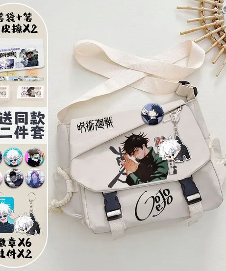 Jujutsu Kaisen Shoulder Bag – Cute Anime Messenger Bag for Students & Fans