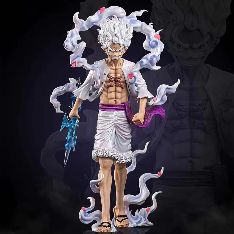 23cm One Piece Anime Pop Monkey D Luffy Action Figure Anniversary Model Gear 5 Nika Luffy Pvc Statue Doll Collection Toys