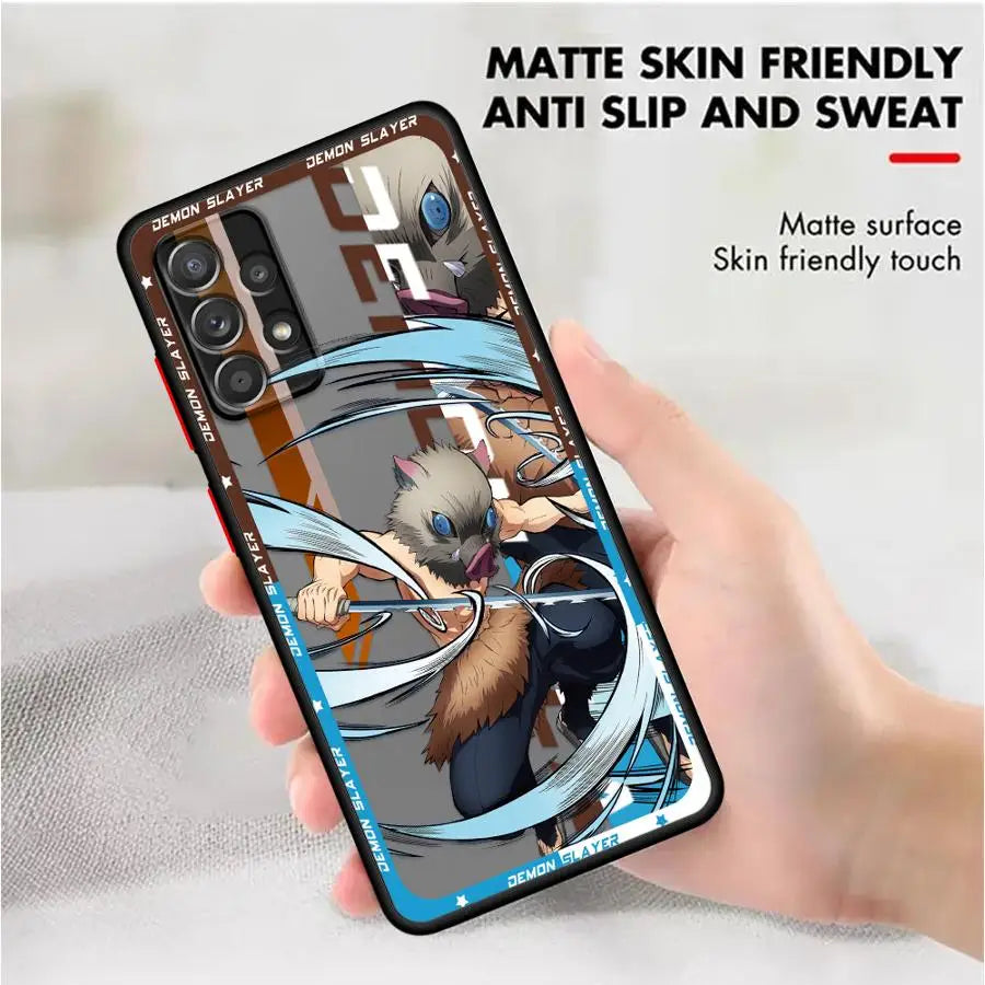 Anime Demons Slayers Soft Cover Phone Case for Samsung Galaxy A52 A16 A53 A21s A24 A22 A73 A32 A34 A72 A25 A15 A33 A54