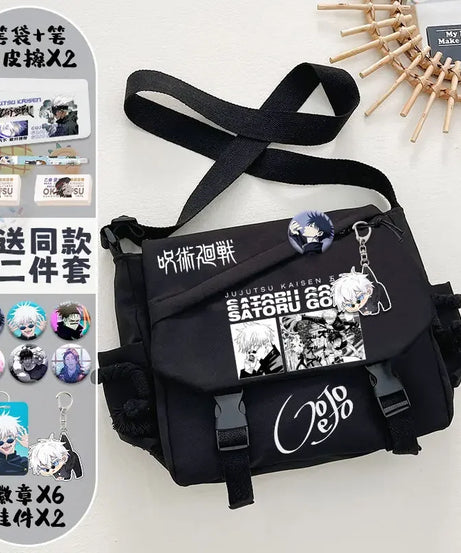 Jujutsu Kaisen Shoulder Bag – Cute Anime Messenger Bag for Students & Fans