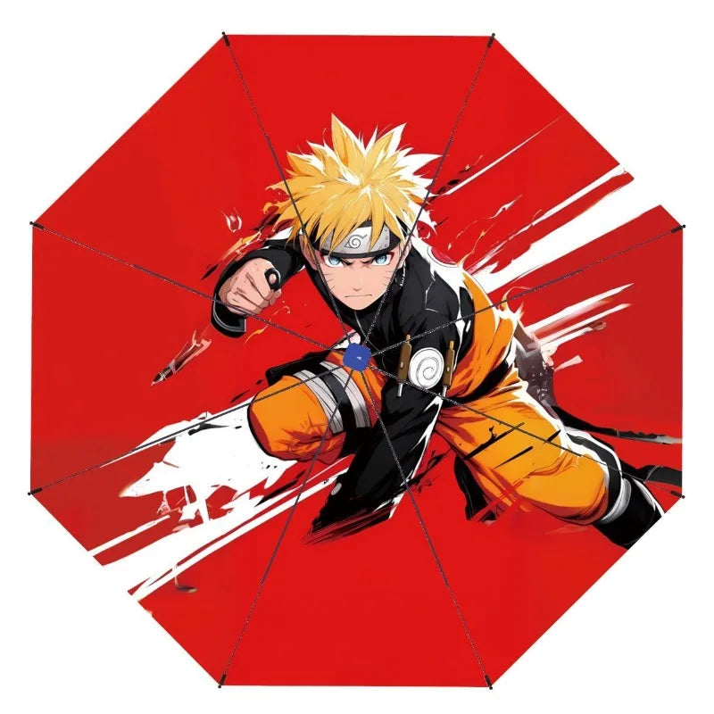 Naruto Umbrella Anime Personality Creative Fashion Sunscreen Student Fully Automatic Folding Umbrella Birthday Gift