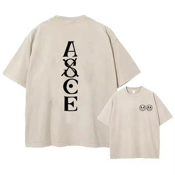 One Piece Vintage-Washed Graphic T-Shirt — Unisex Oversized Tee