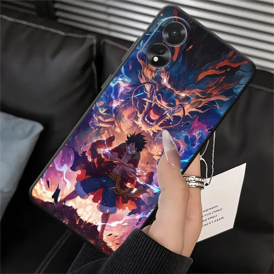 Case for Oppo A52 A12 A36 A53 A16 A33 A71 A9 A38 A17 A32 A73 A15 A32 A11 A37 A18 A31 A72 A54 Phone Cover Cool Luffy Anime