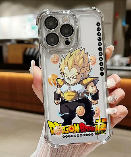 Dragon Ball Z Anime Phone Case – Soft Shell for iPhone 11–16 Pro Max & Plus