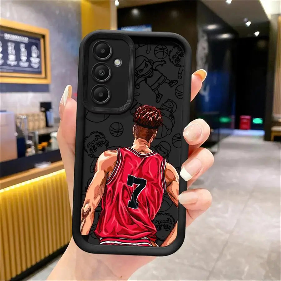 Slam Dunk Anime Phone Case – Soft Cover for Samsung Galaxy A15–A55 (4G/5G)