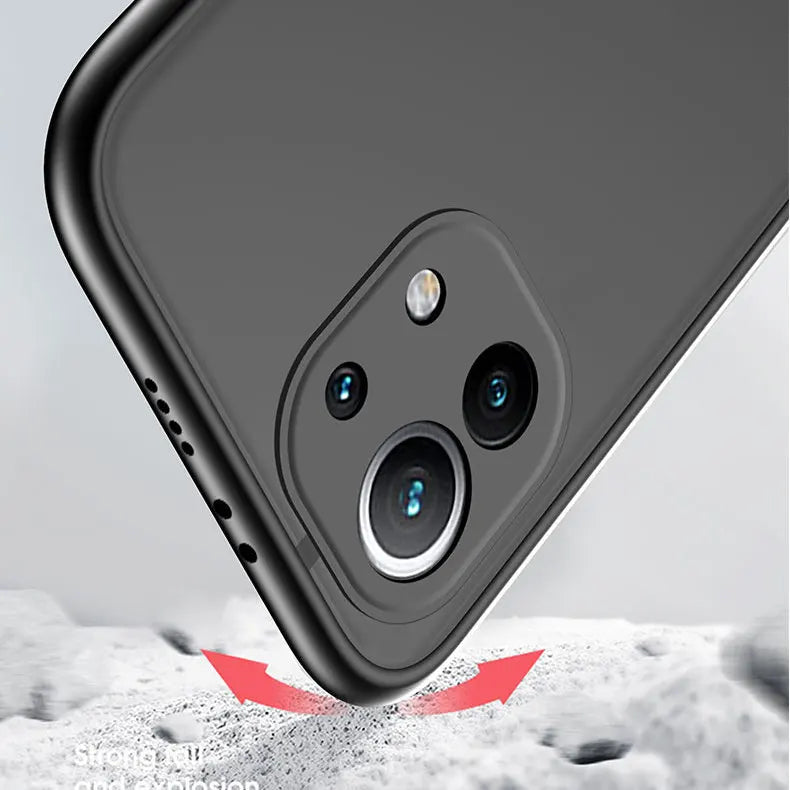 Blue Lock Frosted Anime Case – Cool Translucent Back Cover for Xiaomi Mi Series