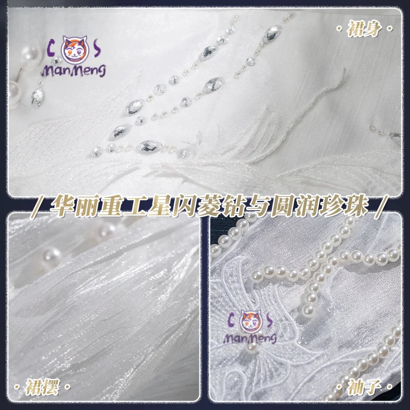 Game Love and Deepspace Heroine MC Xavier Anime Cosplay New Women wedding dress uniform Zayne Rafayel Sylus Halloween Party suit